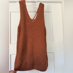 LOFT Terracotta Knit Sleeveless Top